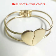 Elegant Heart Cuff Bangle – Stylish Jewelry for Women