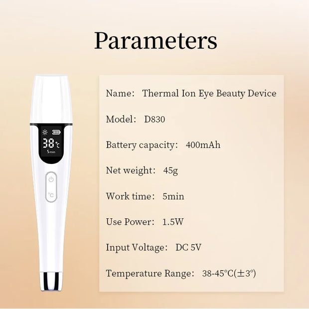 Heating Eye Massager – Reduce Dark Circles & Smooth Wrinkles