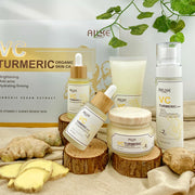 AILKE Turmeric Vitamin C Skin Care Set – Organic Anti-Acne, Whitening & Hydrating Korean Facial Products