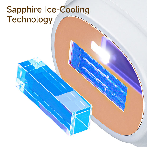 Ice Cooling IPL Hair Removal Device – Smooth, Hair-Free Skin at Home