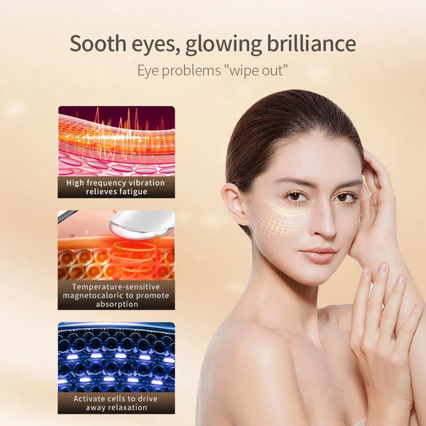 Heating Eye Massager – Reduce Dark Circles & Smooth Wrinkles