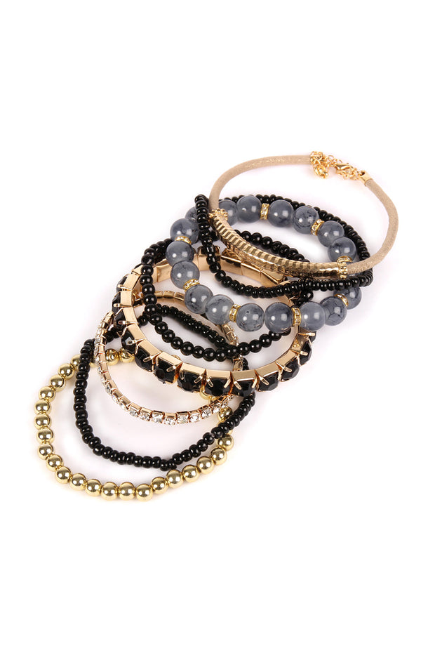 Multiple Line Classy Stack Bracelet