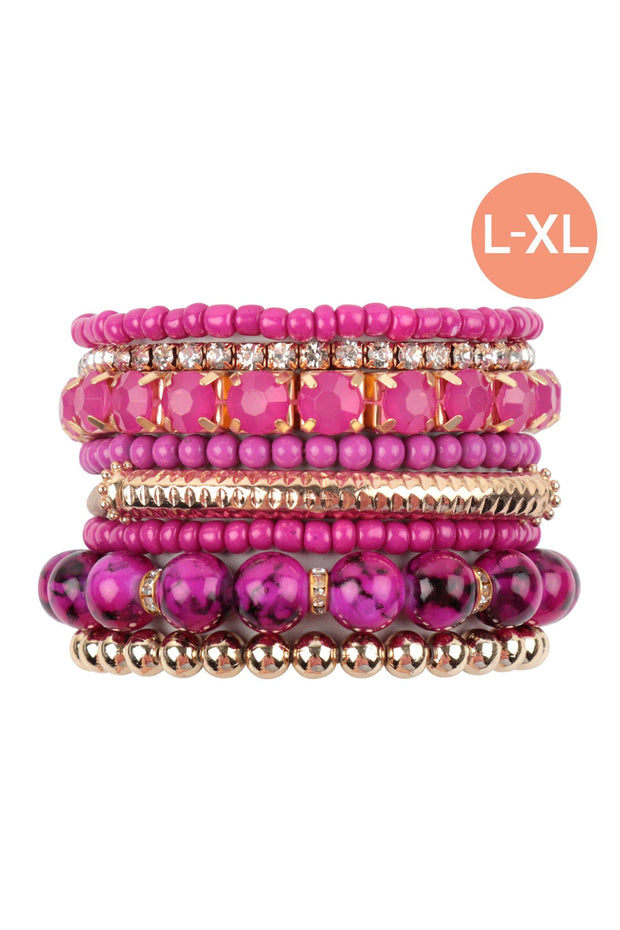 Multiple Line Classy Stack Bracelet