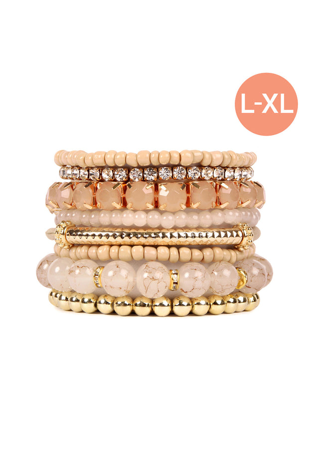 Multiple Line Classy Stack Bracelet