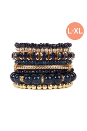 Multiple Line Classy Stack Bracelet