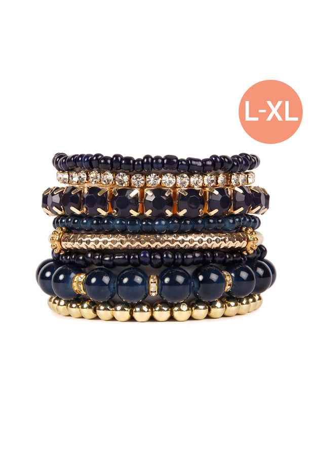 Multiple Line Classy Stack Bracelet