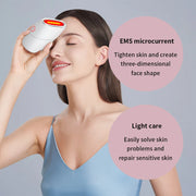 LED Photon Face Beauty Device – EMS, Vibration & 3-Color Light Therapy
