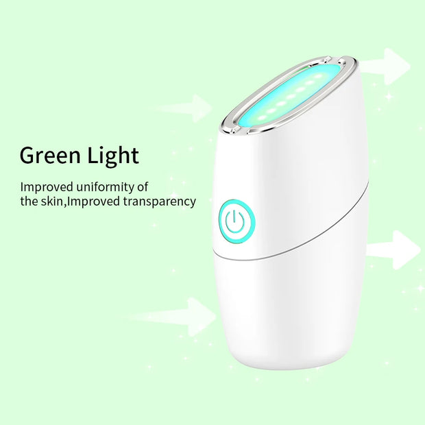 LED Photon Face Beauty Device – EMS, Vibration & 3-Color Light Therapy