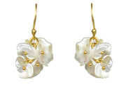 Short Keshi Pearl Cluster Earrings