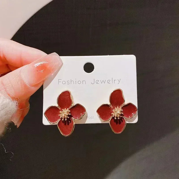 French Vintage Faux Pearl C-Design Earrings | Luxurious Drop Earrings for Women