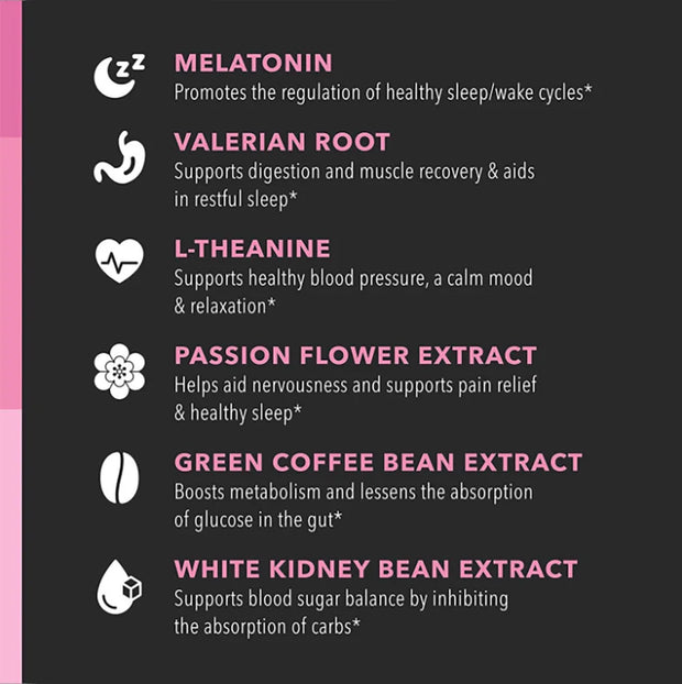 Night Time Fat Burner Supplement for Women – Belly Fat Burner & Tone Up Pills | Metabolism & Appetite Support