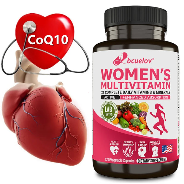 Women’s Multivitamin & Multimineral Supplement – Magnesium, Biotin, Calcium, Zinc & Selenium | Supports Joints, Skin & Nails