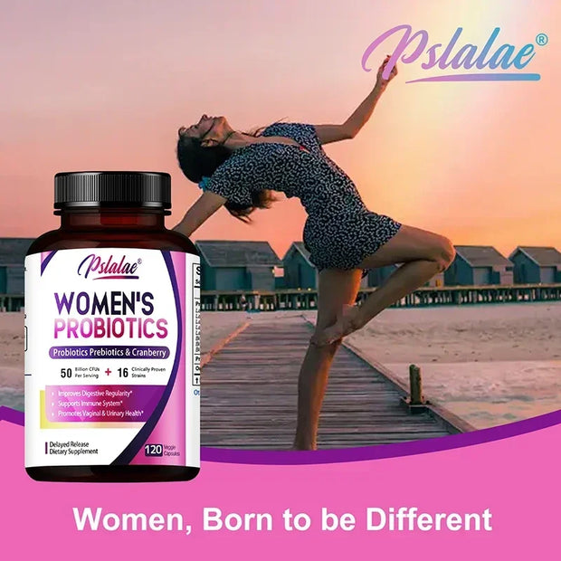 Women’s Probiotic Supplement – 50 Billion CFUs with Cranberry & Prebiotics | Supports Digestion, Immunity & Vaginal Health