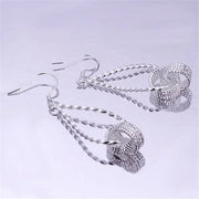 Elegant 925 sterling Silver Drop Earrings