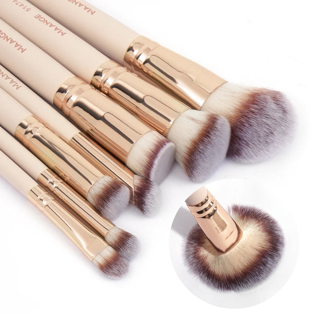 MAANGE 7-Piece Professional Makeup Brush Set – Flawless Application Every Time