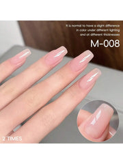 Nude Pink Gel Nail Polish Set – 4 Chic Shades for Natural, Elegant Manicures