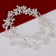 925 Sterling Silver Beaded Jewelry Set