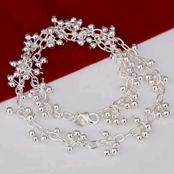 925 Sterling Silver Beaded Jewelry Set