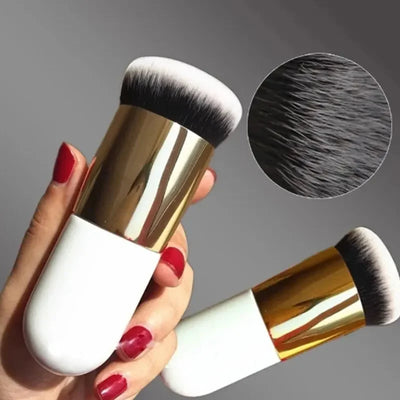 Luxury Mushroom Foundation Brush – Flawless BB Cream & Liquid Makeup Applicator with Ultra-Soft Fiber Bristles, Portable & Skin-Friendly