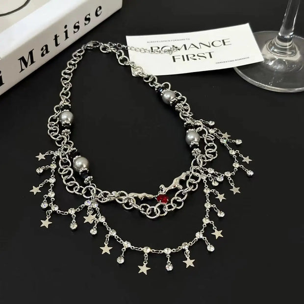 “Multilayer Clavicle Chain Necklace – Trendy Choker Charm Jewelry for Women & Girls