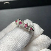 Natural Ruby Ring Adjustable  Ring