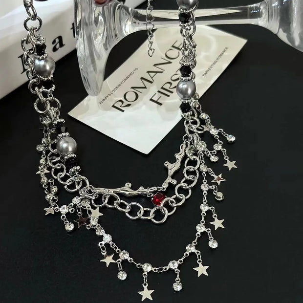 “Multilayer Clavicle Chain Necklace – Trendy Choker Charm Jewelry for Women & Girls