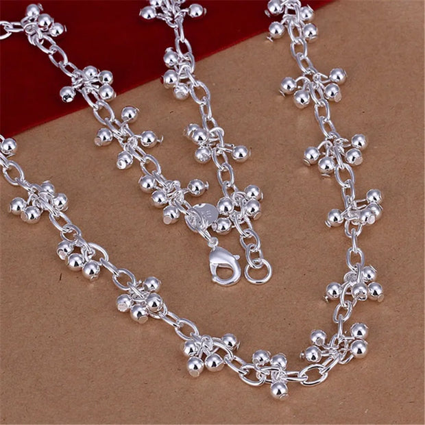 925 Sterling Silver Beaded Jewelry Set