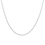 Sparkling Silver Clavicle Necklace