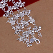 925 Sterling Silver Beaded Jewelry Set
