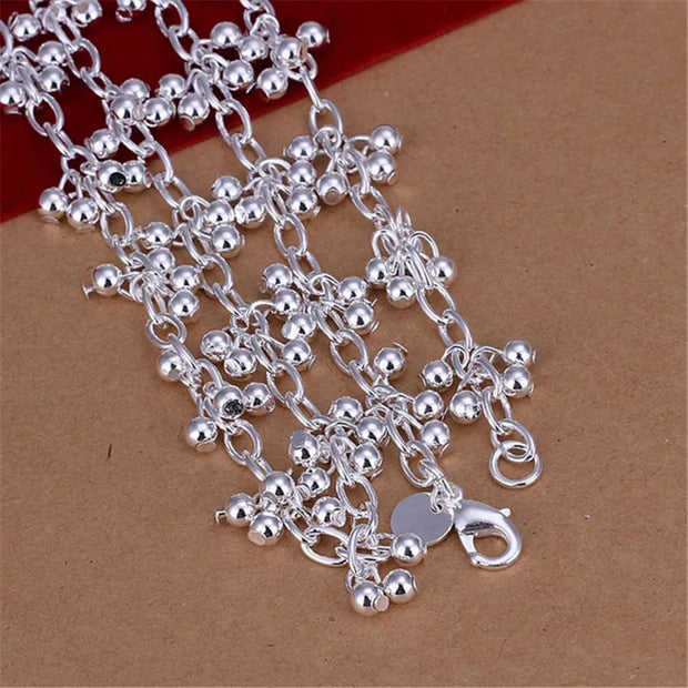 925 Sterling Silver Beaded Jewelry Set
