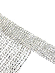 Sexy Rhinestone Tassel Necklace – Nightclub & Party Jewelry for Women
