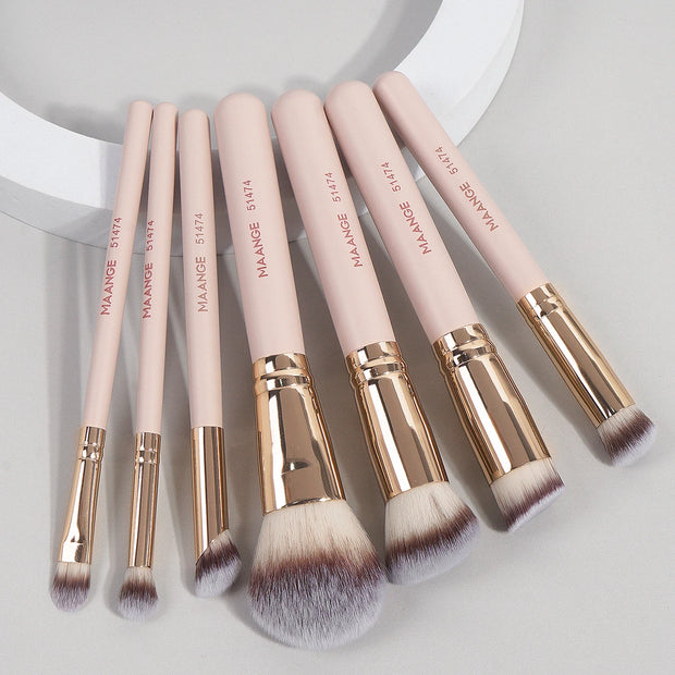 MAANGE 7-Piece Professional Makeup Brush Set – Flawless Application Every Time