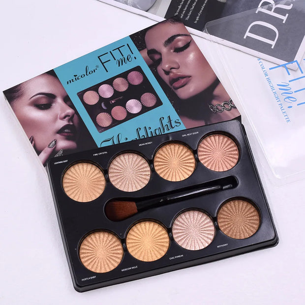 12-Color Matte Makeup Palette – Waterproof Foundation & Contour Kit | Long-Lasting Natural Finish