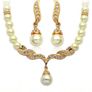 Elegant 2-Piece Bridal Jewelry Set – Necklace & Earrings