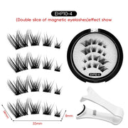 Magnetic Eyelashes Kit – 3D Natural Effect Reusable False Lashes with Tweezers