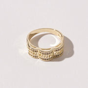 Gorgeous Gold Jewelry Set: Necklace, Bracelet, Ring & Earrings Combo
