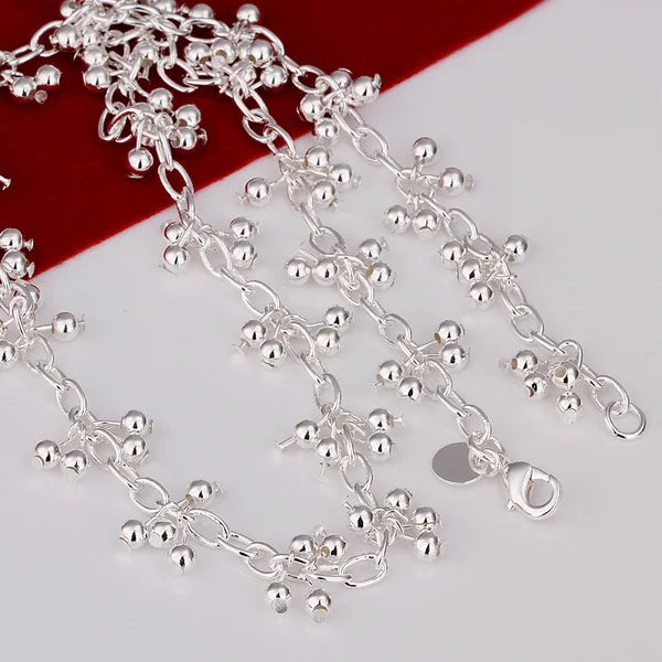 925 Sterling Silver Beaded Jewelry Set