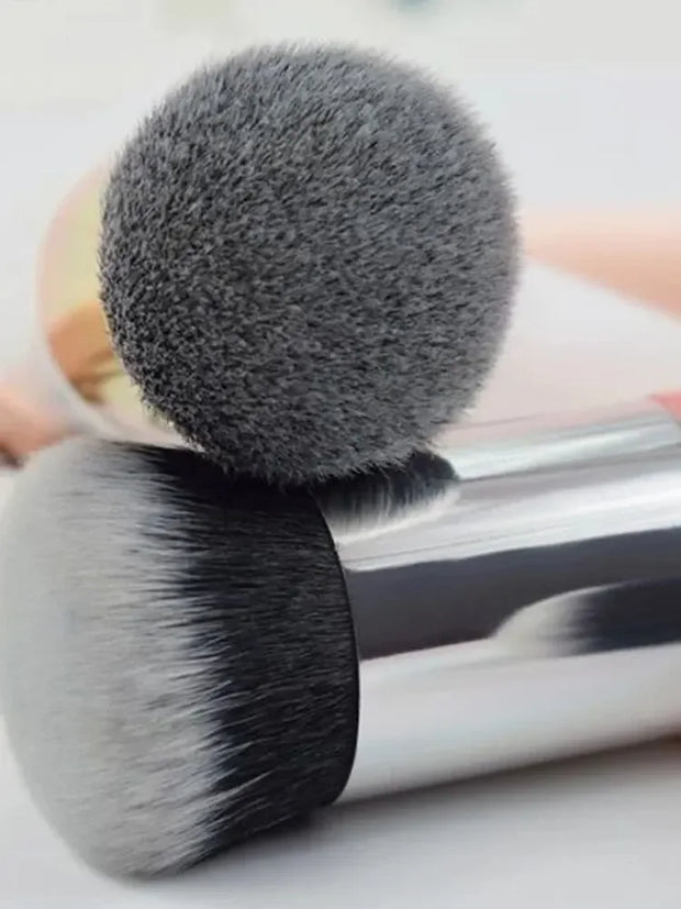 Luxury Mushroom Foundation Brush – Flawless BB Cream & Liquid Makeup Applicator with Ultra-Soft Fiber Bristles, Portable & Skin-Friendly