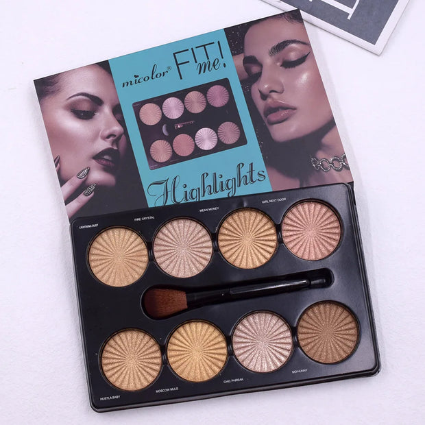 12-Color Matte Makeup Palette – Waterproof Foundation & Contour Kit | Long-Lasting Natural Finish