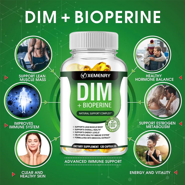 DIM Supplement – Hormone Balance, Menopause & Prostate Health | Supports Sleep & Metabolism