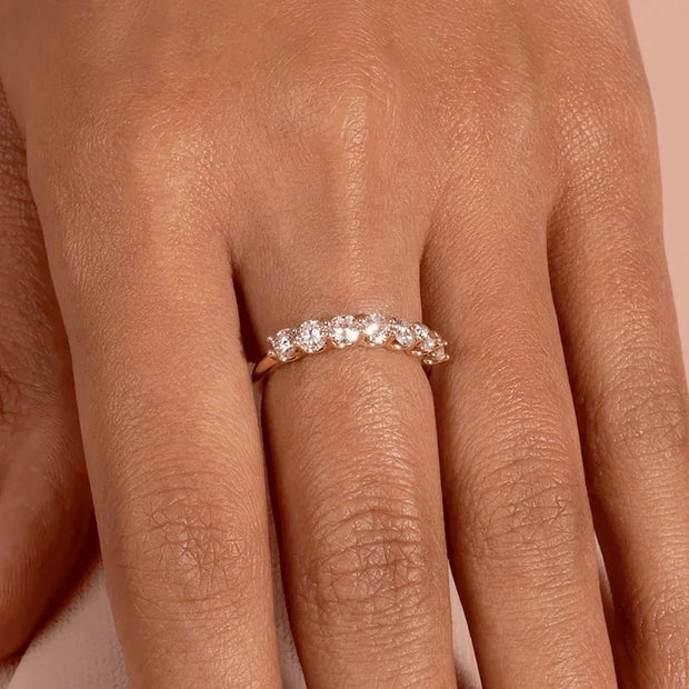 Minimalist Gold Cubic Zirconia Stacking Ring – Elegant Jewelry for Women