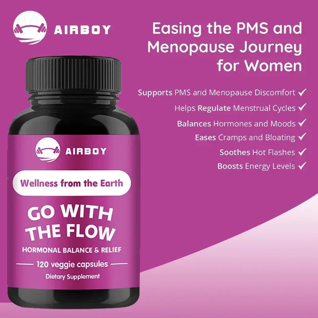 Female Hormone Balance Supplement – Supports Estrogen Metabolism, Menopause Relief & Mood Improvement