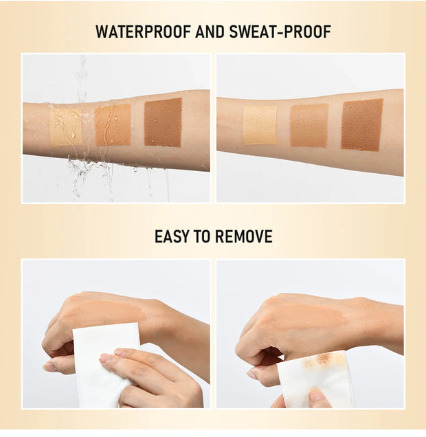 Flawless Legs Concealer Cream – Waterproof 3-Color Body Foundation