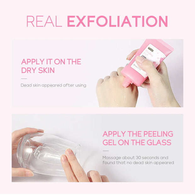 FENYI Sakura Exfoliating Gel – Deep Cleansing, Whitening & Moisturizing Facial Scrub