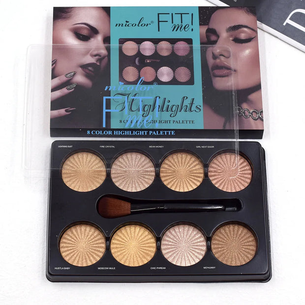 12-Color Matte Makeup Palette – Waterproof Foundation & Contour Kit | Long-Lasting Natural Finish