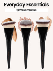 MAANGE 3pcs Professional Makeup Brush Set – Angle, Round & Flat Head Foundation Brushes with Box