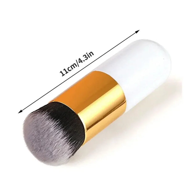 Luxury Mushroom Foundation Brush – Flawless BB Cream & Liquid Makeup Applicator with Ultra-Soft Fiber Bristles, Portable & Skin-Friendly