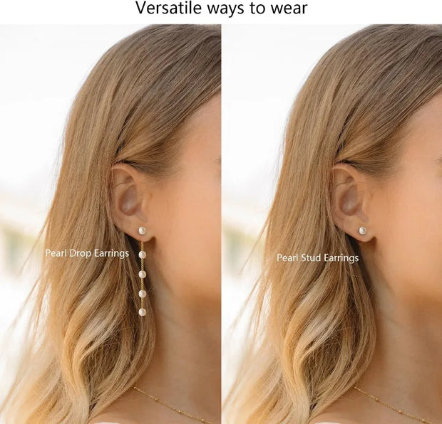 Elegant Gold Pearl Jewelry Set – Necklace, Earrings & Bracelet