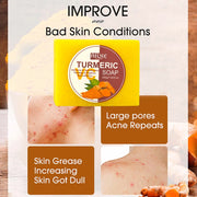 AILKE Turmeric Vitamin C Skin Care Set – Organic Anti-Acne, Whitening & Hydrating Korean Facial Products