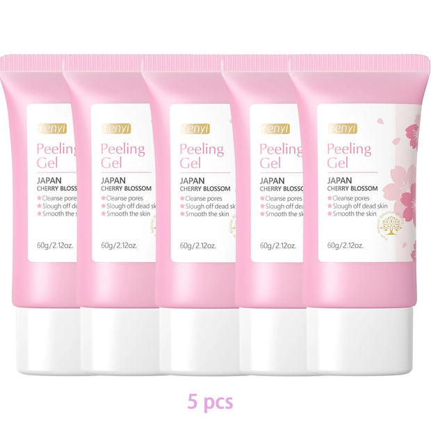 FENYI Sakura Exfoliating Gel – Deep Cleansing, Whitening & Moisturizing Facial Scrub